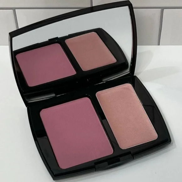 A quick swatch and comparisons with the new @lancomeofficial  Lancôme Pink Chic Blush Duo